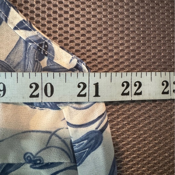 H&M 2 Piece Floral Pant Set Size 10 Blue & White - Picture 12 of 16